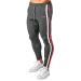 CANGHPGIN Mens Joggers with Pockets Slim Fit Black Sweatpants Tapered Leg Track Pants Athletic Workout Pants for Men Dark Grey Small