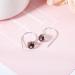 Ear Stud Earrings for Women Gray Ghost Stone Ball Ear Clips Simple Fresh Female Curved Vintage Ear Hook Party Gift e Ear Studs - Buy Online on GoSupps.com