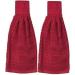 Kovot Set of 2 Cotton Hanging Tie Towels - Red | Hook & Loop Latch | Kitchen Towels - Buy Online on GoSupps.com