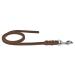 Fat leather line 1m / 1.35m / 2.20m / 3m chrome or brass without hand loop (1m x 10mm brown chrome hook) 1m x 10mm brown chrome hook