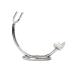 Razor holder practical shaving brush for men fashionable shaving brush holder in chrome paint straight shaver holder set made of zinclegation for men alloy silver