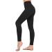 Dragon Fit Compression Yoga Pants with Inner Pockets in High Waist Athletic Pants Tummy Control Stretch Workout Yoga Legging Black-2 Inner Pockets Large