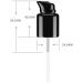 10Pcs 410/20mm Black Foundation Pump Top Plastic Replacement Cosmetic Makeup Tool with Rotate Lock and Cover for Fix Fluid Foundation Lotion Essence - Buy Online on GoSupps.com