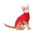 MPS Medical Pet Shirt Cat Surgery Recovery Suit Red XX-Small XXS