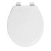 Centoco 700-001 Round Wooden Toilet Seat - Heavy Duty Molded Wood with Centocore Technology - White | Standard Size - Buy Online on GoSupps.com