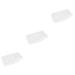 Hemoton 3pcs box Practical Portable Useful Kitchen Case Lid Organizing with Eggs Covered Holder Multi-grid Whitex3pcs 32x18cmx3pcs