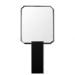 Hand Held Makeup Mirror Salon Professional Hairdressing Large Hand Held Mirror Clear & Premium Quality for Makeup Shaving Facial Care (Color : Black)