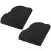 2 Pack Cloud Shape Silicone Placemat for Kids - Black Heat Insulation Feeding Plate Placemat - Buy Online on GoSupps.com