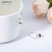 Ear Stud Earrings for Women Gray Ghost Stone Ball Ear Clips Simple Fresh Female Curved Vintage Ear Hook Party Gift e Ear Studs - Buy Online on GoSupps.com