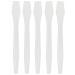 White large spatula 13 cm long Kosmetex cream spatula cosmetic spatula 5 pieces 5 pieces (1 pack)
