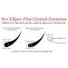 Alluring CUBE Flat Lashes Ellipse Matte Finish B Curl 0.20mm Thickness - B 0.20 x Mix 8-14mm - Buy Online on GoSupps.com