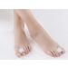 Toe Separators Pack of 2 Gel Toe Spacers for for Bunion Overlapping Toes and Hammer Toe-Men and Women