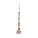 Ibeafilly baby pacifier chain clip unisex pacifier chains for baby with wood clip & silicone pearl pacifier strap fabric for bib triangular triangle sucker pacifier