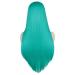 SUNNYBLUEE Long Straight Middle Wig Lady Black White Pink Orange Purple Gray Hair Heat Resistant Synthetic Hair Wig blue green