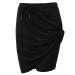 JACK SMITH Women's Stretchy Knee Length Skirt Athletic Skort Drawstring Waist with Pockets Black X-Large