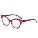 Blue Light Blocking Designer Cat-Eye Anti UV Computer Readers Eyeglasses Reading Glasses TR Frame Flat Light Mirror 2.00 C4