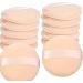 12 Pcs Cotton Powder Puffs Round Makeup Puffs Pads with Strap Washable Large Face Body Powder Puffs for Loose Mineral Powder