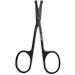 9CM Black Round Head Nose Hair Shaving Shaving Supplies and Accessories Hair Clipper Eyebrow Scissors Comb Eyelash Hair Trimmer - Buy Online on GoSupps.com