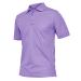 TACVASEN Men's Outdoor Sport Performance Polo Long and Short Sleeve Shirt Tactical Top Tee Shirt #33 Short-light Purple Large