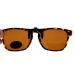 Buy Large Rectangular Brown Polarized Clip-On Sun Protection Glasses | International Shipping Available - Buy Online on GoSupps.com