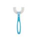 Silicone Baby Tooth Cleaner Brush | Teether Brushes Oral U Shape Silicone Soft Head 360 Degree | Deep Cleaning Brush for Toddlers (Blue)