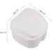 Plouluyt White Prostheses Case - Storage Box for False Teeth with Sieve & Travel Basket - Buy Online on GoSupps.com