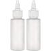 BRIGHTFROM Twist Top Applicator Bottles Squeeze 2 OZ Empty Plastic Bottles Refillable Open/Close Nozzle - Multi Purpose (Pack of 2)