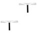 FOMIYES Eyebrow Shapes Stencil 2 Pcs Eyebrow Grooming Stencil Eyebrow Stencil Template Positioning Ruler Stainless Steel