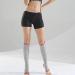 Huante Compression Stockings - Zippered Knee Support Socks | Open Toe Prevent Varicose Veins | Gray-Pink L/XL - Multicolored Stretch Wear for Comfort - Buy Online on GoSupps.com