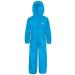 Trespass Kids Unisex Button Rain Suit 7-8 Years Teal - Waterproof Outdoor Gear - Buy Online on GoSupps.com