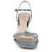 Jewel Badgley Mischka Women's Maci Metallic Sandal with Rhinestone Knot Detail Heeled 3.5 UK Pink - Buy Online on GoSupps.com