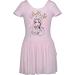 Disney Girls Short-Sleeve Ballet Dress: Minnie Mouse Belle Elsa Belle Pink Short Sleeve Dress 6