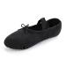 RoseMoli Canvas Ballet Slippers Ballet Shoes for Girls and Boys (Toddler/Little Kid/Big Kid),Split Sole Yoga Practice Dance Shoes 13 Little Kid Black