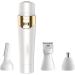 KouRy USB Rechargeable Ear Nose Hair Trimmer Clippers for Women Men Professional Eyebrow Trimmer Facial Ear Hair Trimmer Painless Nose Hair Remover Waterproof (White)