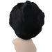 AllMatchWigs Double Layer Black Satin Bonnets for Hair Sleep and Shower | Adult Size - Buy Online on GoSupps.com