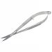 SANDBROS Curved Cuticle Scissors Grooming Professional Self Opening Scissors from Stainless Steel - Scrapbooking and Decoupage Curved Scissors