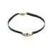 Cathercing Halloween Gothic Black Leather Rope Alloy Eyeball Chain Choker Necklace for Women Girls Child Punk Vampire Adjustable Chic Unique Jewelry Festivals Cosplay Ball Prom Party gift
