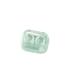 Clear Tweezer Suction Cup Container Set Portable Contact Lens Case Travel Contact Lens Case (Color : White)