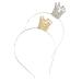 Girls Princess Crystal Tiara Crown For Birthday Party Rhinestone Tiara Headband for Girls Wedding Prom Bridal Gold Silver 2pcs