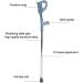 Cane Elbow Crutch Walking Stick Cane Aluminum Alloy Elbow Underarm Crutch Elbow Forearm Crutch for Women and Men(1#) (Size : 1#) () Innovate - Buy Online on GoSupps.com