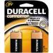 BATTERY ALKALINE 9V 2PK