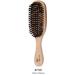 Magic Collection Hard Wave Brush Natural Boar Bristle Satin Finish Natural Wood Handle # 7720
