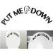 SuperM Toilet Seat Decal: PUT ME DOWN - Funny Bathroom Reminder Sticker - Buy Online on GoSupps.com
