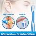 Q Grips Spiral Earwax Removal Tool Kit - Reusable & Safe Ear Cleaner with 16 Soft Heads - For Adults & Kids (Light Blue) - Buy Online on GoSupps.com