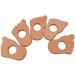 Wendysun 3pcs Cartoon Wood Teether Set - Natural Animal Shape Baby Teething Toy - Buy Online on GoSupps.com