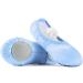 TIEJIAN Toddler Ballet Shoes for Girls - Satin Girls Ballet Slippers for Girls, Toddler Dance Shoes (Toddler/Little Kid/Big Kid) 2 Big Kid Blue