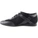 Very Fine Men's Latin Salsa Ballroom Dance Shoes SERO106BBX - Black Leather & Suede, Flat Heel, Suede Sole, Size 7.5 - Buy Online on GoSupps.com