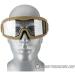 Lancer Tactical AERO 3mm Dual Pane Safety Goggles ANSI Z87.1 Rated - Tan/Clear - Buy Online on GoSupps.com