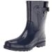 Western Chief Women's Solid Mid Height Waterproof Rain Boot 9 Navy Gloss