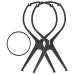 Wig Stand & Brush Combo: Portable Collapsible Wig Dryer Holder with Professional Comb - Black (2 Pack) - Buy Online on GoSupps.com